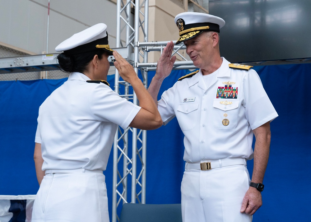 NAVWAR's New Commander: Rear Adm. Okano Takes Charge as Rear Adm. Small Retires After Distinguished Service