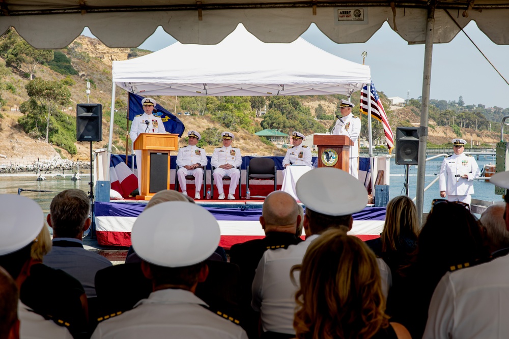 Commander Submarine Squadron 11 Holds a Change of Command