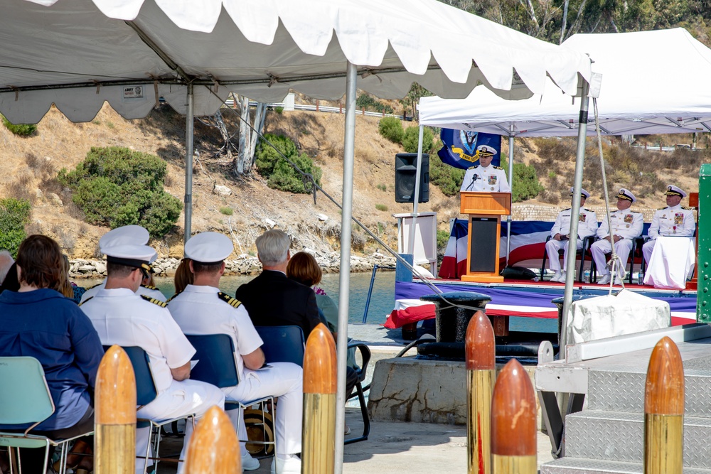 Commander Submarine Squadron 11 Holds a Change of Command