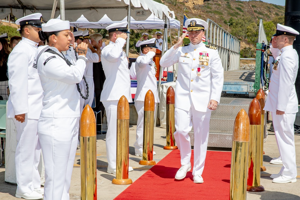 Commander Submarine Squadron 11 Holds a Change of Command