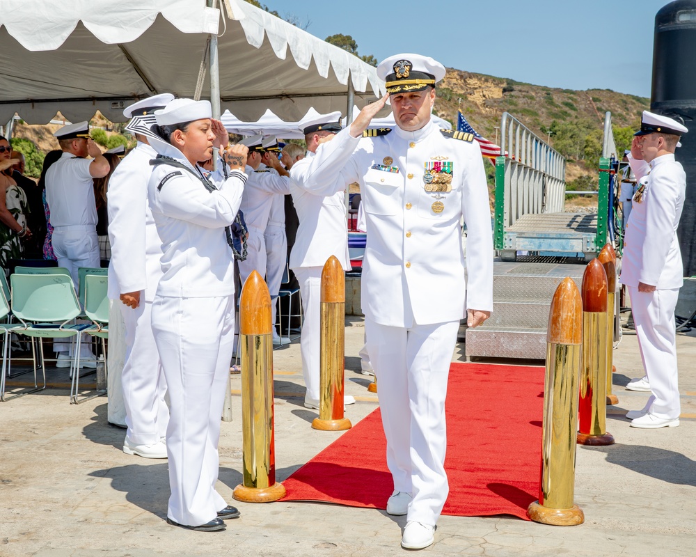 Commander Submarine Squadron 11 Holds a Change of Command