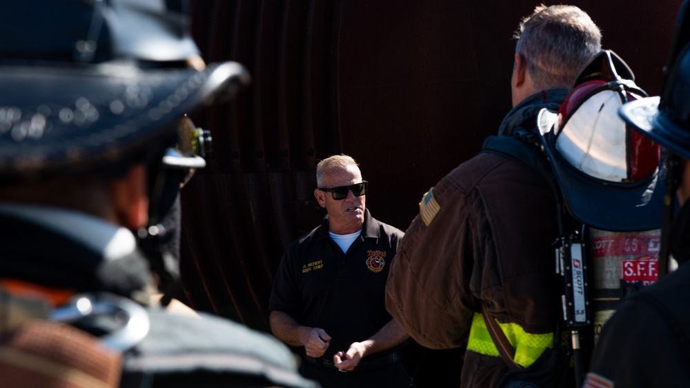 60th CES conducts live-burn training with local fire department