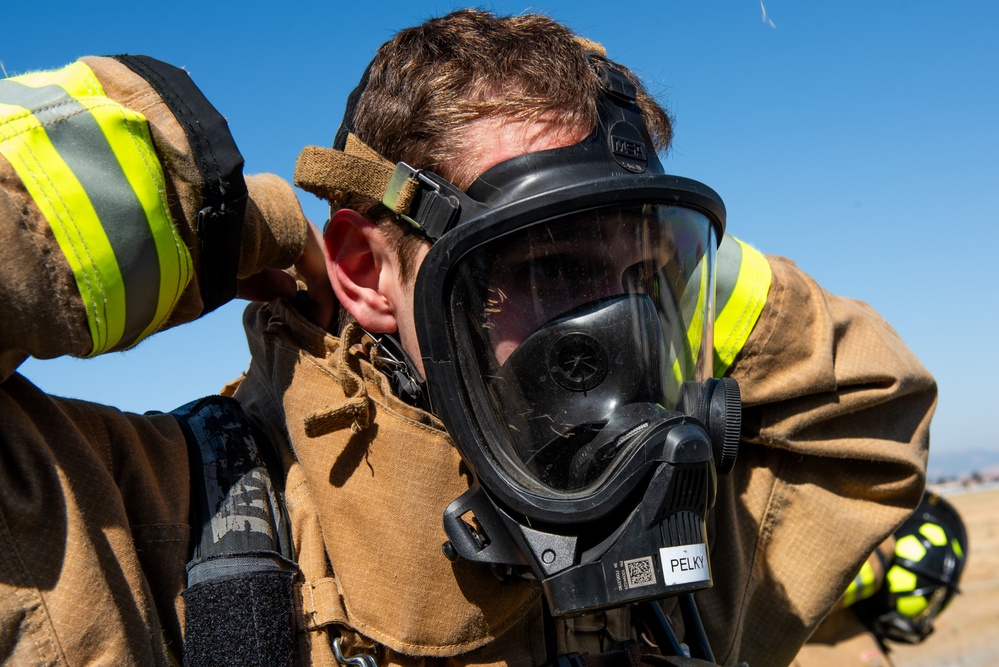 60th CES conducts live-burn training with local fire department