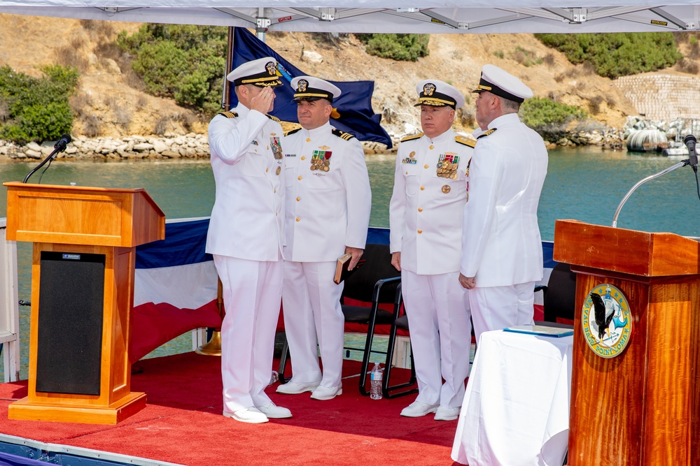 Commander Submarine Squadron 11 Holds a Change of Command