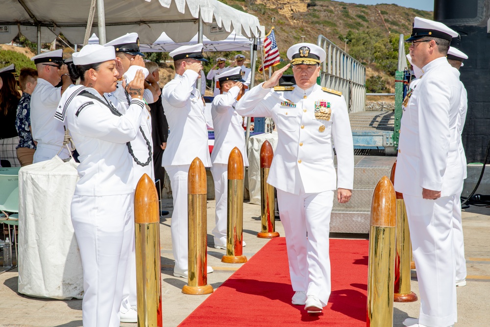 Commander Submarine Squadron 11 Holds a Change of Command