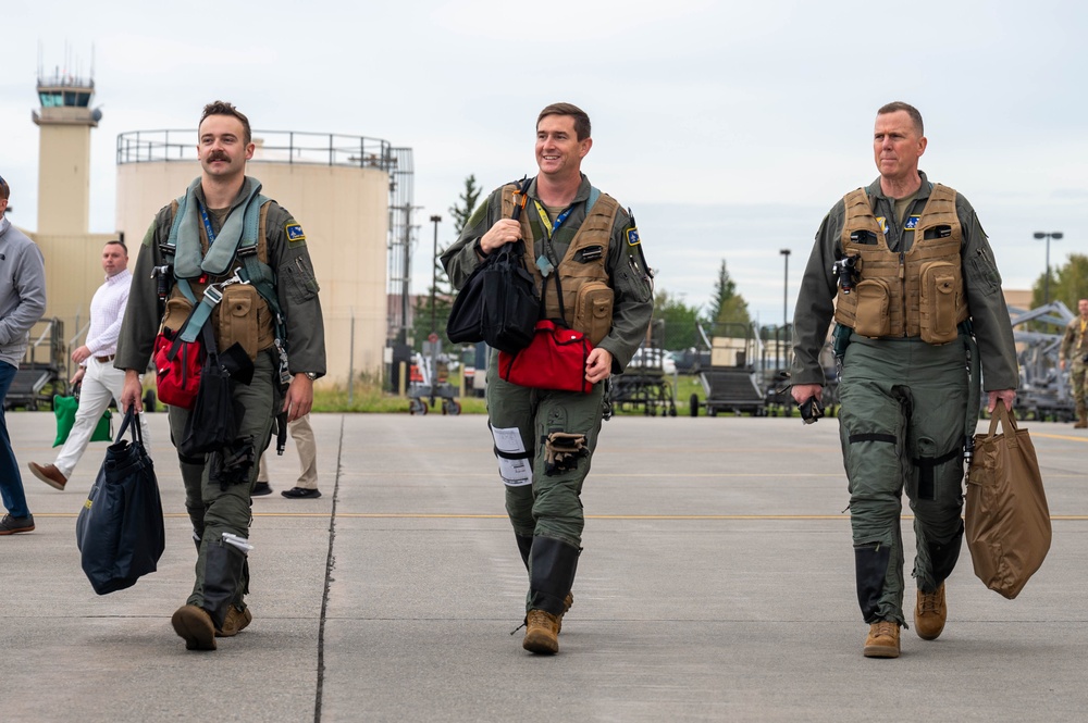 Gen. Guillot takes to the skies at Eielson