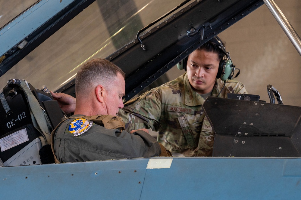 Gen. Guillot takes to the skies at Eielson