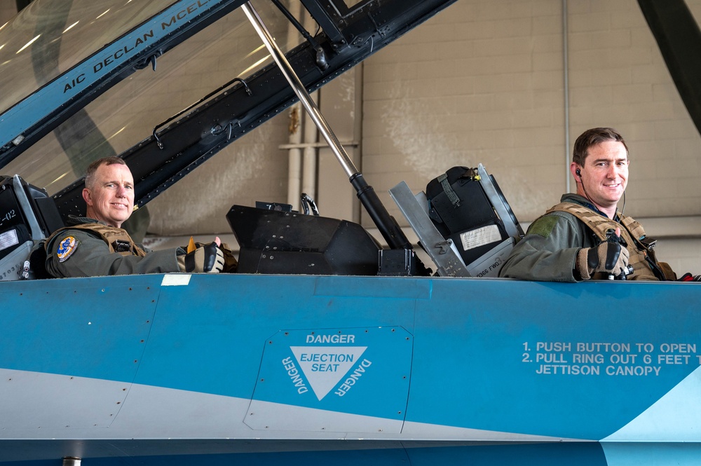 Gen. Guillot takes to the skies at Eielson