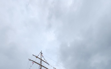 U.S. Coast Guard Cutter Eagle arrives in Boston