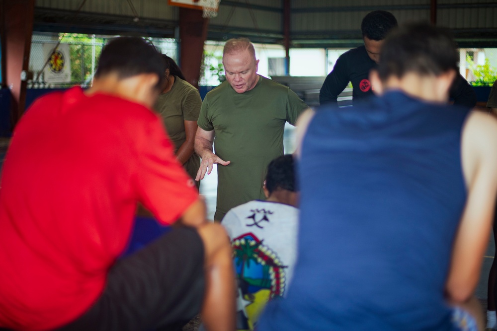 Koa Moana 24: U.S. Marines Lead a Basketball Clinic for Palau High School Students