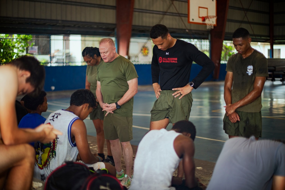 Koa Moana 24: U.S. Marines Lead a Basketball Clinic for Palau High School Students