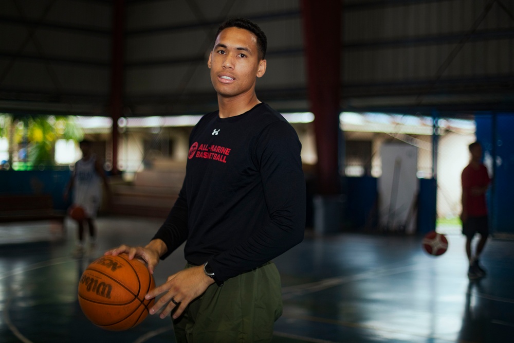 Koa Moana 24: U.S. Marines Lead a Basketball Clinic for Palau High School Students