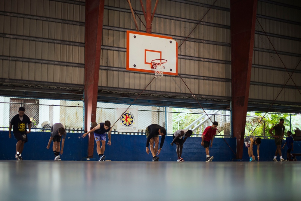 Koa Moana 24: U.S. Marines Lead a Basketball Clinic for Palau High School Students