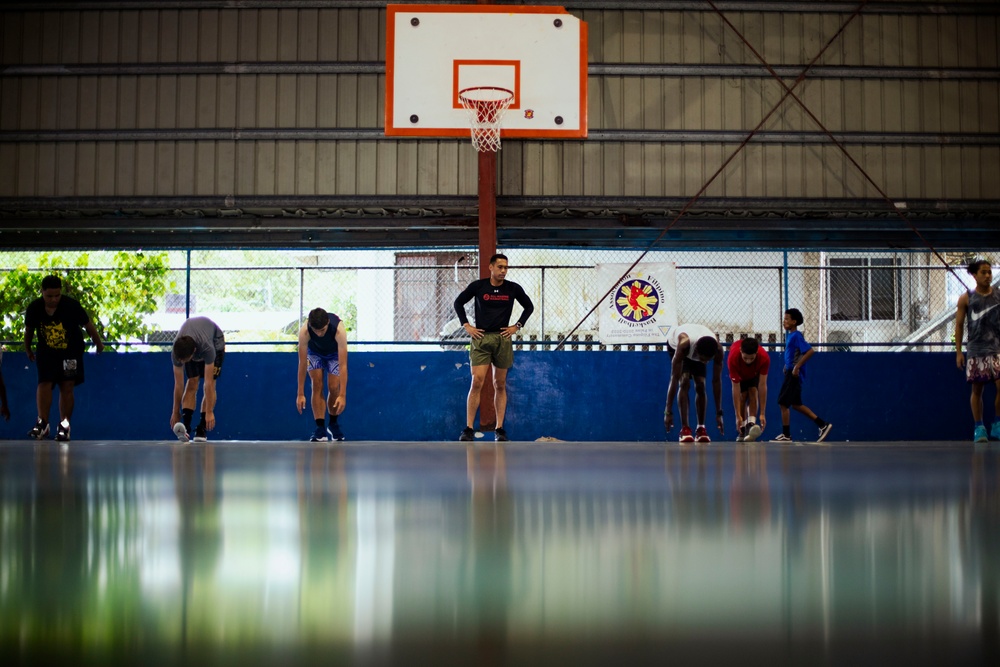 Koa Moana 24: U.S. Marines Lead a Basketball Clinic for Palau High School Students