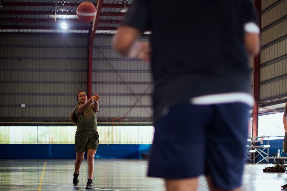 Koa Moana 24: U.S. Marines Lead a Basketball Clinic for Palau High School Students