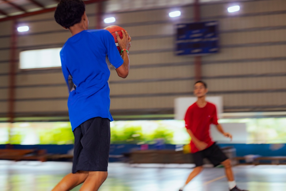 Koa Moana 24: U.S. Marines Lead a Basketball Clinic for Palau High School Students