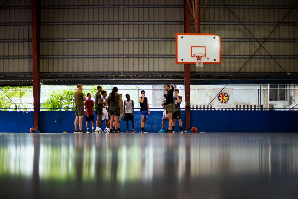 Koa Moana 24: U.S. Marines Lead a Basketball Clinic for Palau High School Students