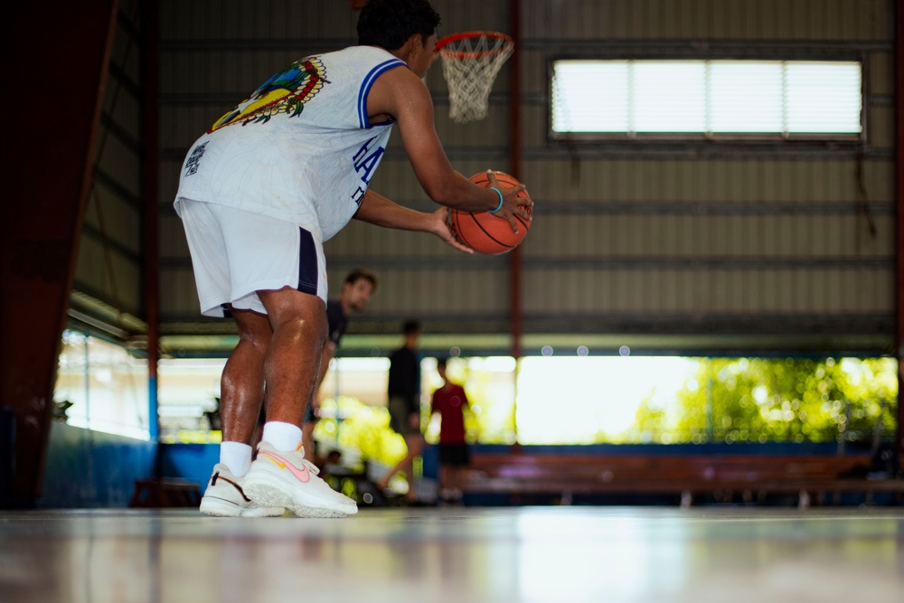 Koa Moana 24: U.S. Marines Lead a Basketball Clinic for Palau High School Students