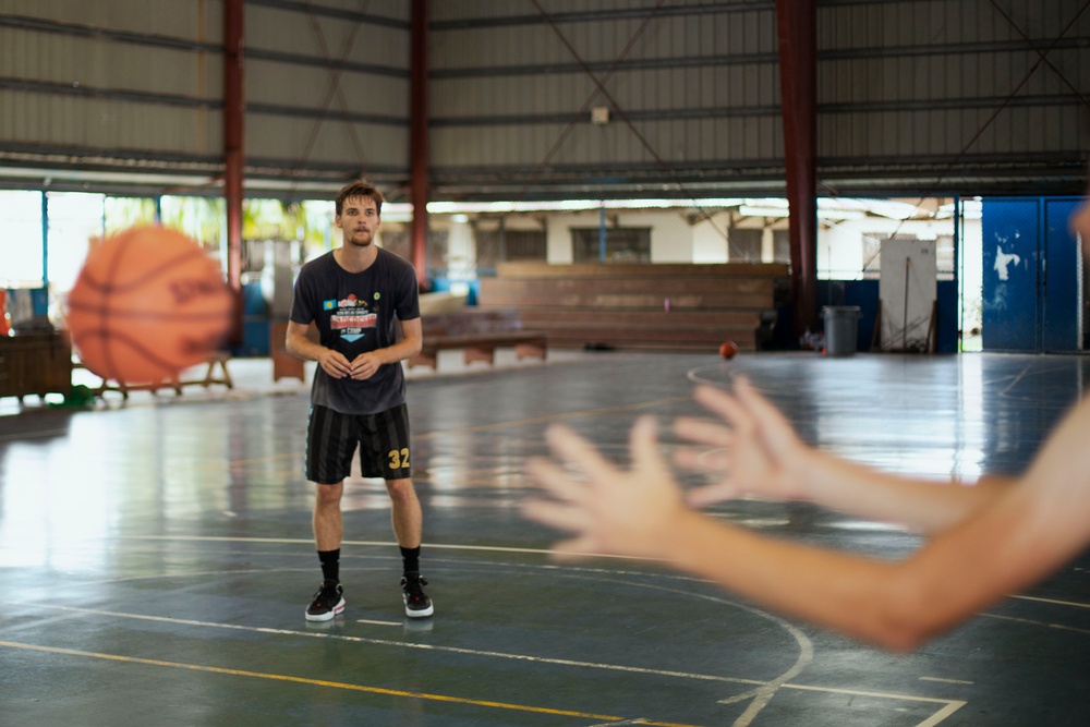 Koa Moana 24: U.S. Marines Lead a Basketball Clinic for Palau High School Students