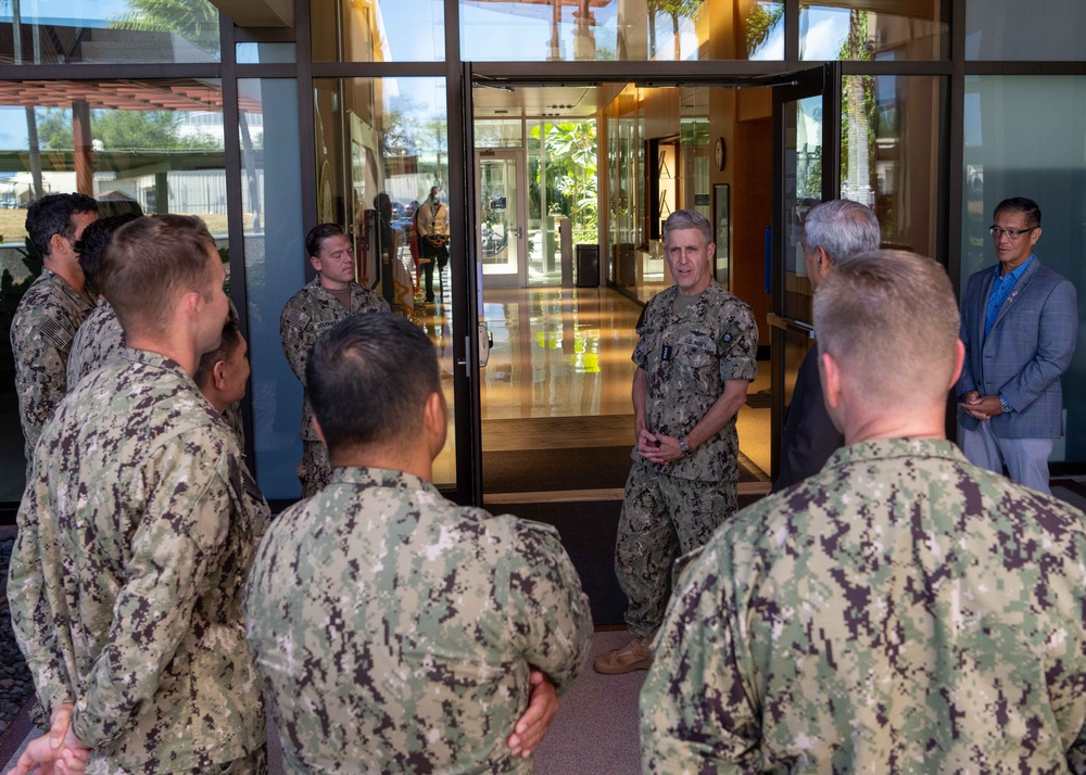 Adm. Steve Koehler tours the Defense POW/MIA Accounting Agency's facility on JBPHH