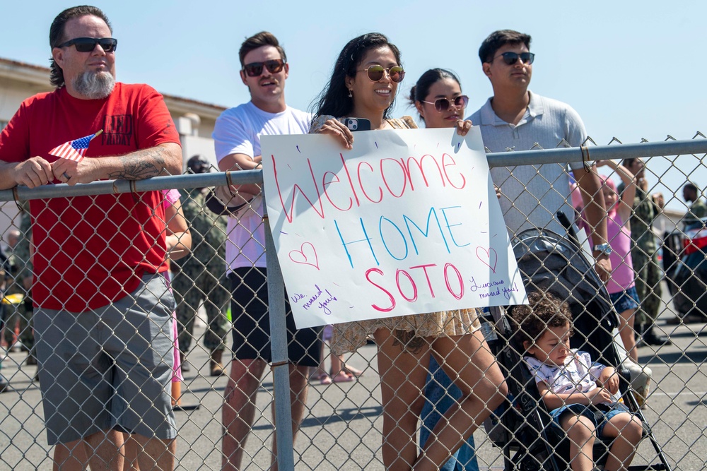 Naval Beach Group 1 returns home after supporting humanitarian aid mission in Gaza