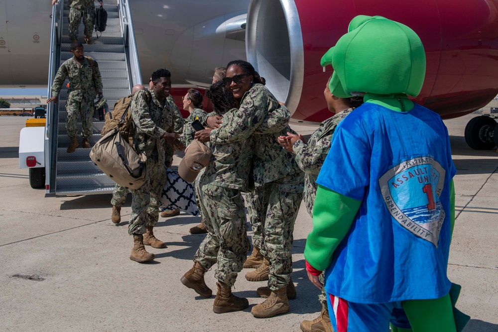 Naval Beach Group 1 returns home after supporting humanitarian aid mission in Gaza