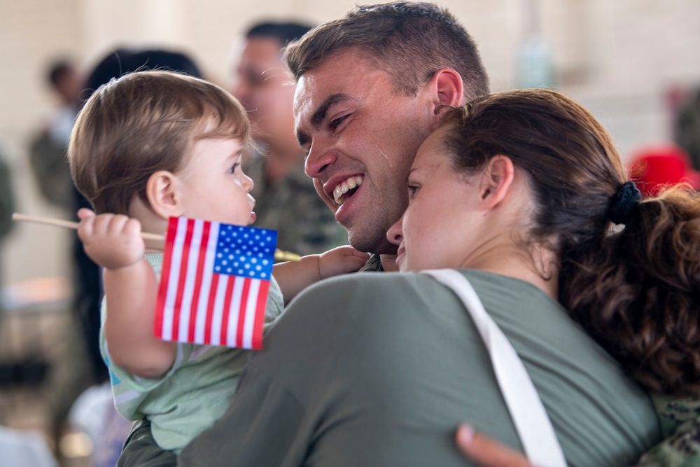 Naval Beach Group 1 returns home after supporting humanitarian aid mission in Gaza