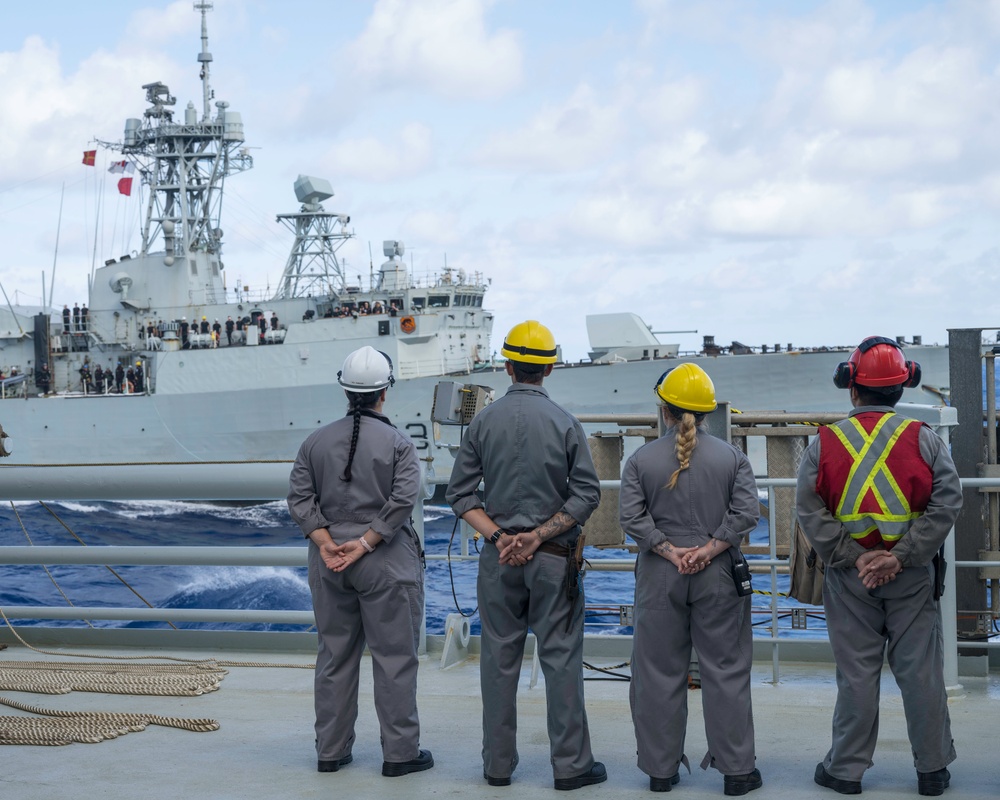 DVIDS - Images - HMCS Vancouver, MV Asterix conduct RAS during RIMPAC 2024