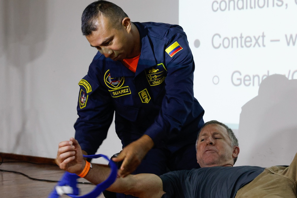 Continuing Promise 2024 participate in humanitarian assistance and disaster readiness training and engagement in Colombia