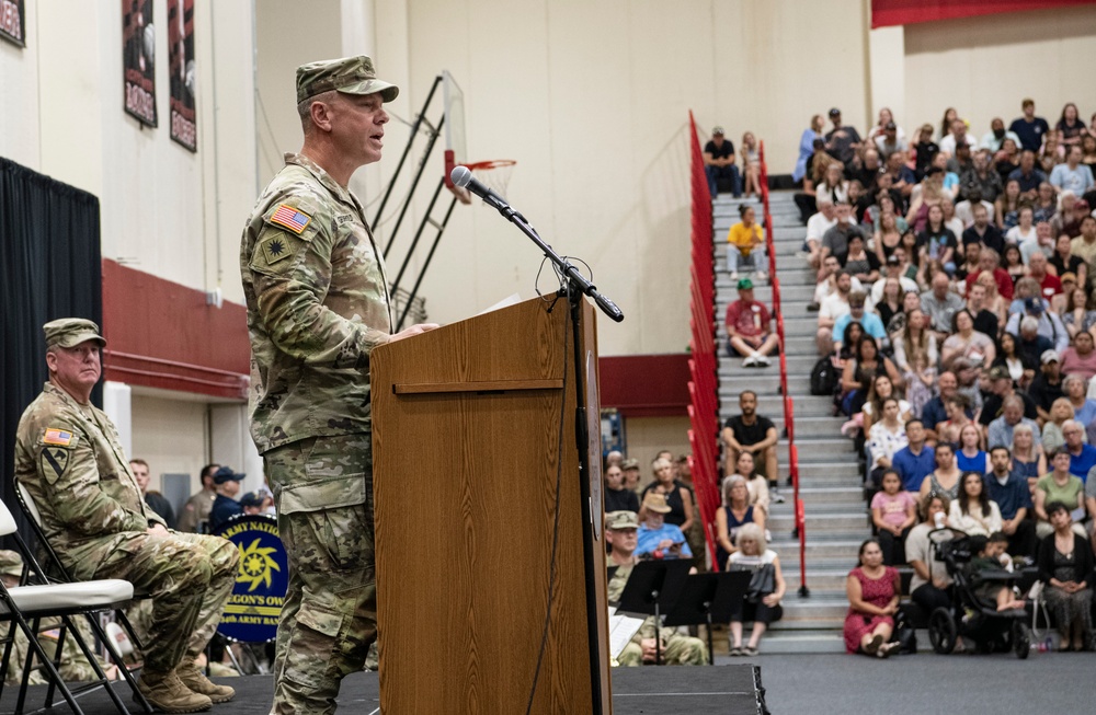 Mobilization Ceremony for the 2nd Battalion, 218th Field Artillery Regiment