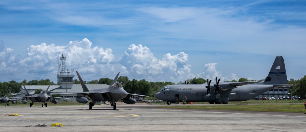 F-22s Conduct Dynamic Force Employment Operations in Brunei Darussalam