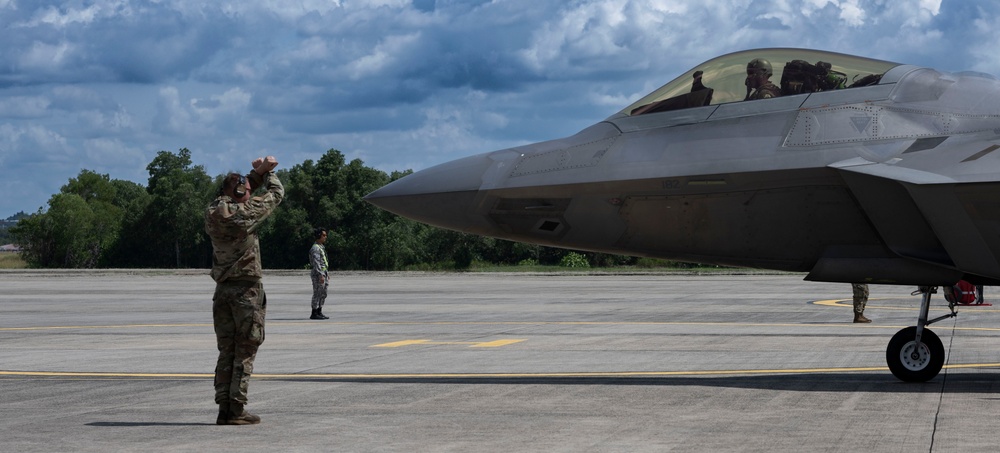 F-22s Conduct Dynamic Force Employment Operations in Brunei Darussalam