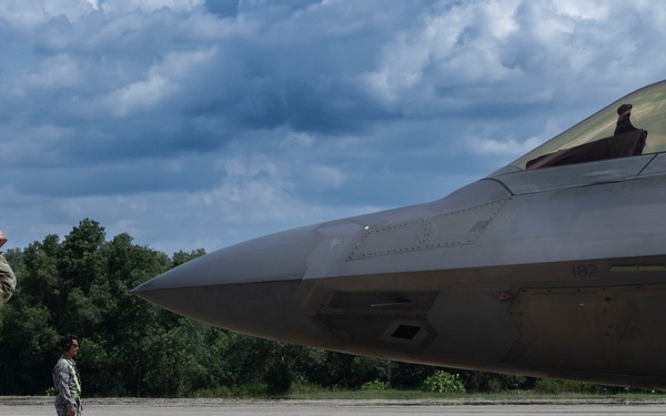 F-22s Conduct Dynamic Force Employment Operations in Brunei Darussalam