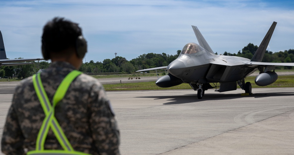 F-22s Conduct Dynamic Force Employment Operations in Brunei Darussalam