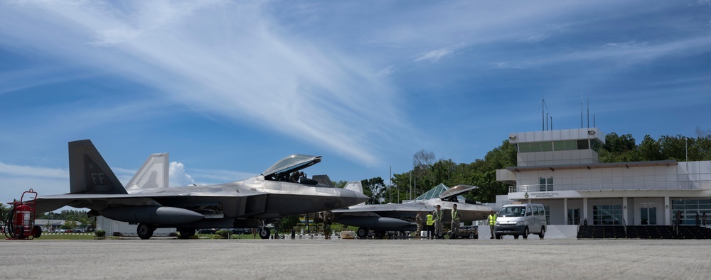 F-22s Conduct Dynamic Force Employment Operations in Brunei Darussalam