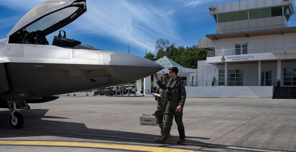 F-22s Conduct Dynamic Force Employment Operations in Brunei Darussalam