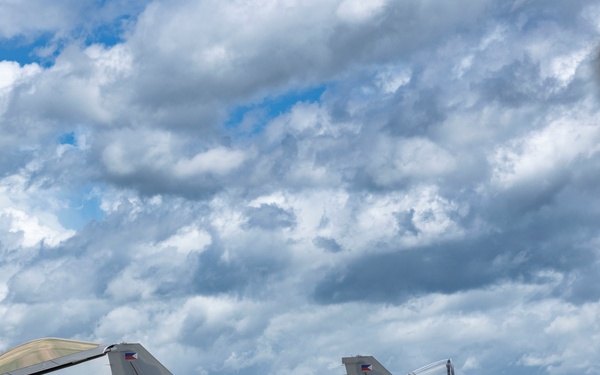 U.S. F-22s Land at Basa Air Base, Philippines during DFE operations