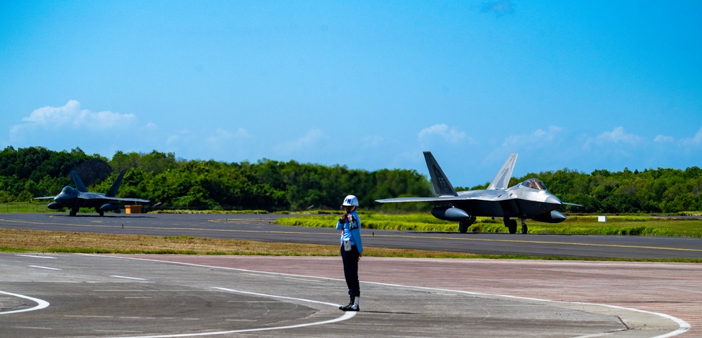 U.S. Air Force F-22s complete Dynamic Force Employment operations in Indonesia