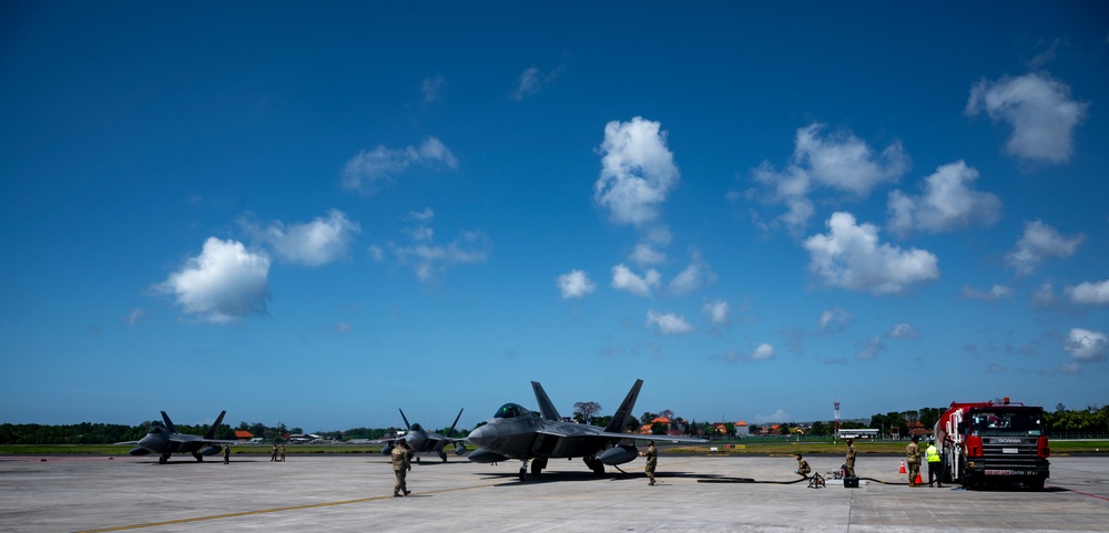 U.S. Air Force F-22s complete Dynamic Force Employment operations in Indonesia