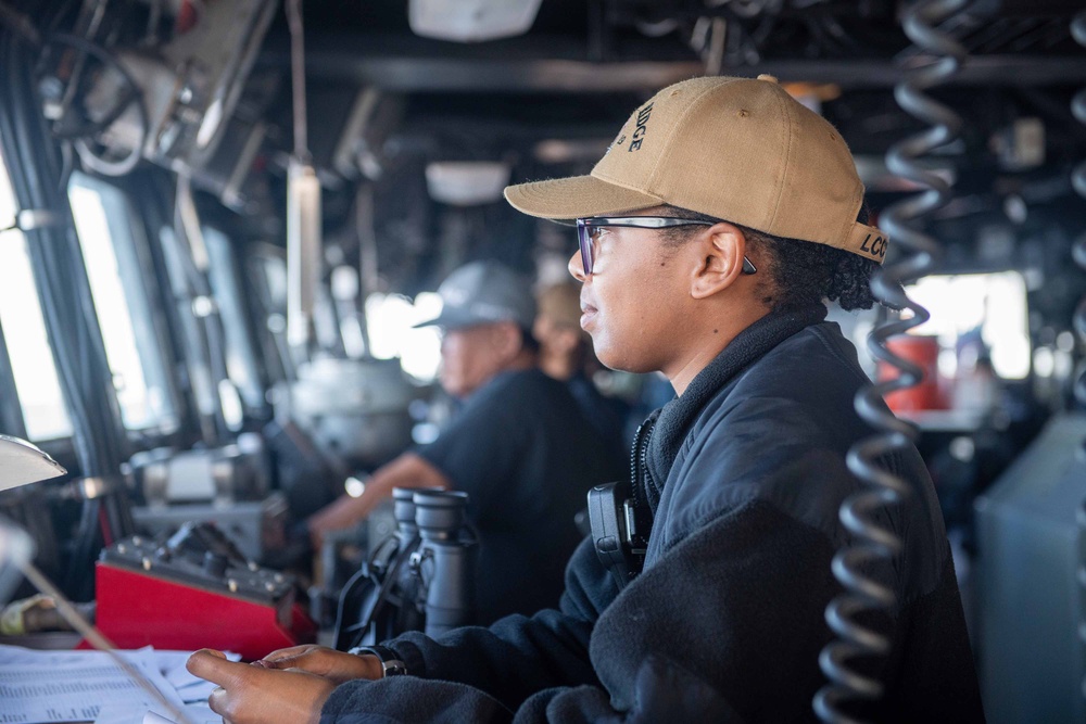 Blue Ridge Sailors Conduct a Sea and Anchor Evolution