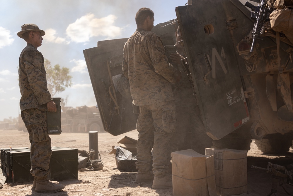 1st LAR Bn. loads ammunition during Exercise Predator’s Run 24