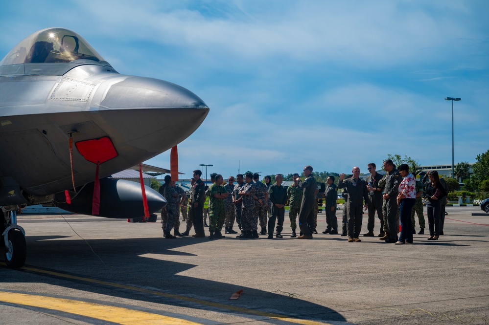 U.S. Air Force and Royal Brunei Armed Forces conduct a key leader engagement