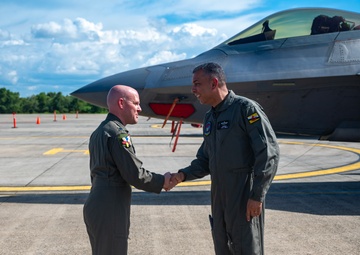 U.S. Air Force and Royal Brunei Armed Forces conduct a key leader engagement