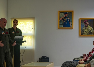 U.S. Air Force and Royal Brunei Armed Forces conduct a key leader engagement