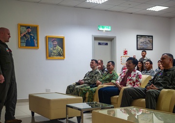 U.S. Air Force and Royal Brunei Armed Forces conduct a key leader engagement