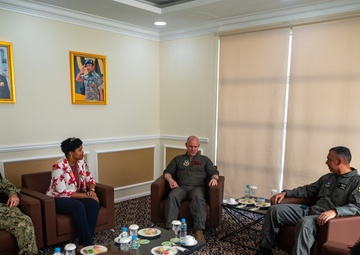 U.S. Air Force and Royal Brunei Armed Forces conduct a key leader engagement