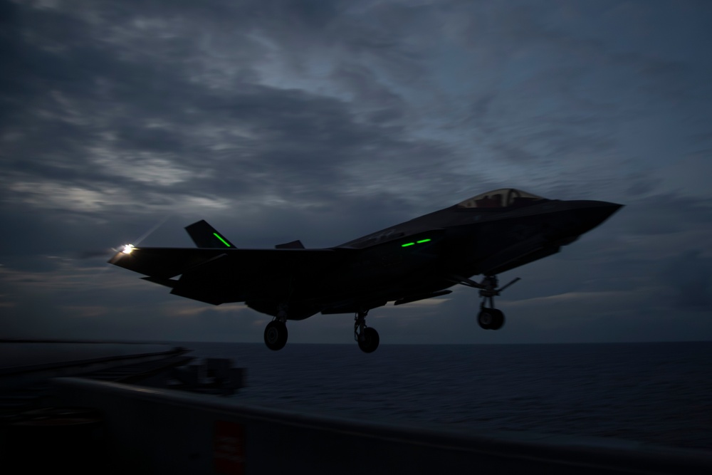 Abraham Lincoln conducts routine flight operations
