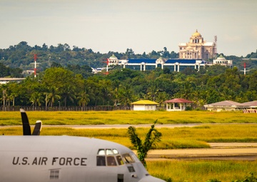 U.S. Air Force and Royal Brunei Armed Forces conduct a key leader engagement