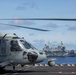 Abraham Lincoln Carrier Strike Group and Cavour Carrier Strike Group Sail in the Pacific Ocean