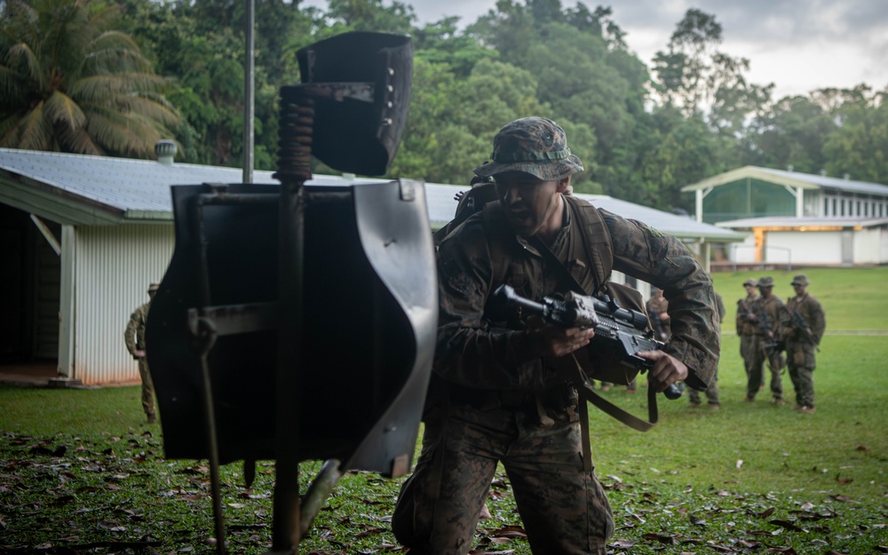 MRF-D 24.3: Golf Co., 2nd Bn., 5th Marines (Rein.) participates in CTC’s bayonet assault course